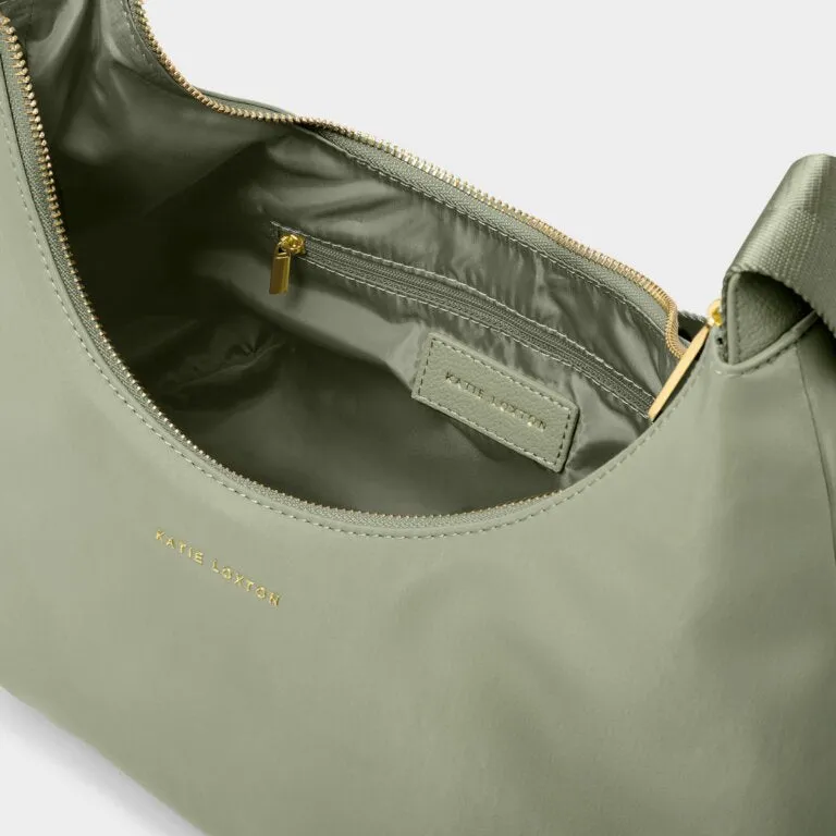 Katie Loxton Nylon-Luxe Sling Shoulder Bag Matcha