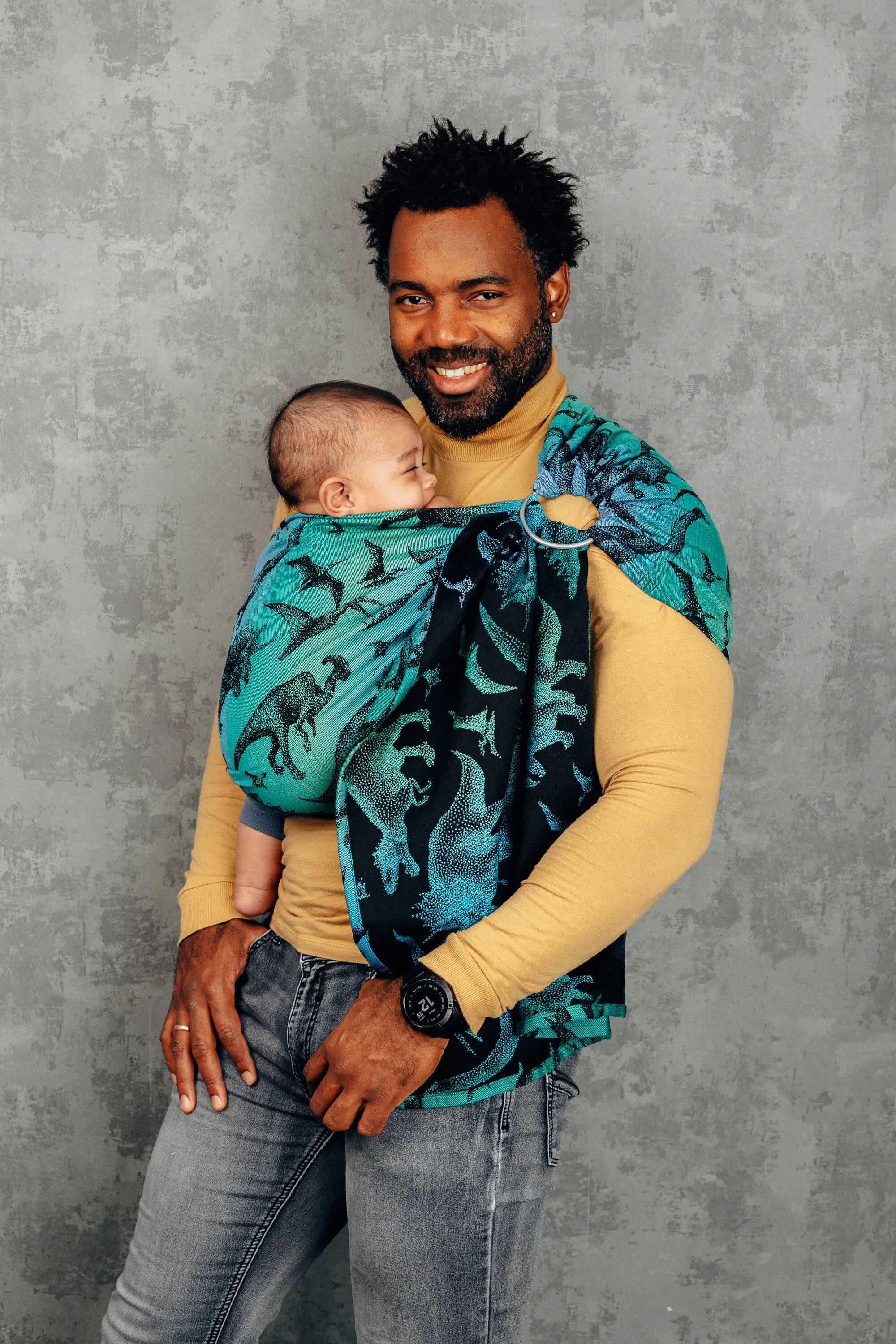 LennyLamb Ring Sling With Gathered Shoulder Jurassic Park