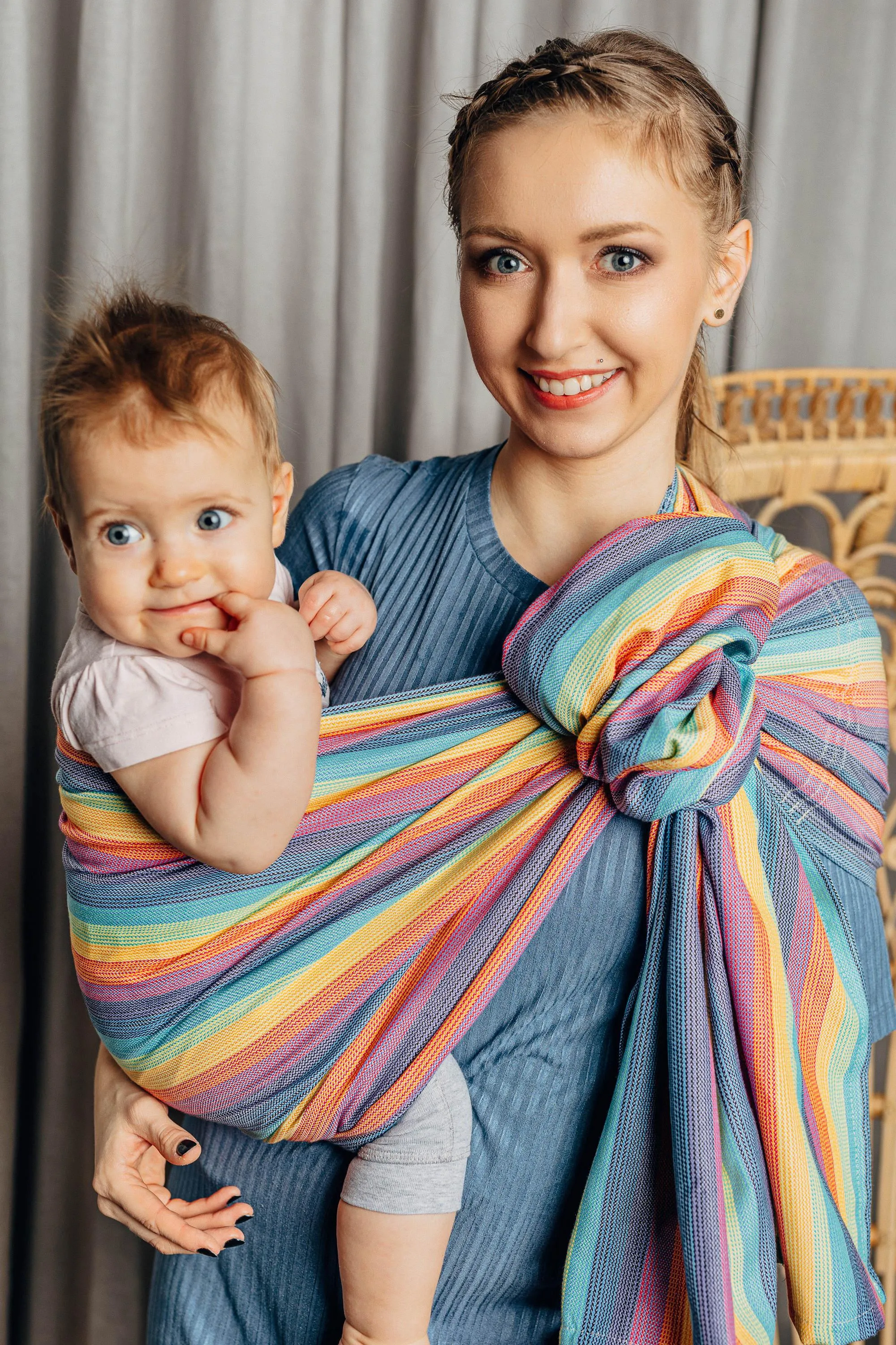 LennyLamb Ring Sling With Gathered Shoulder Luna