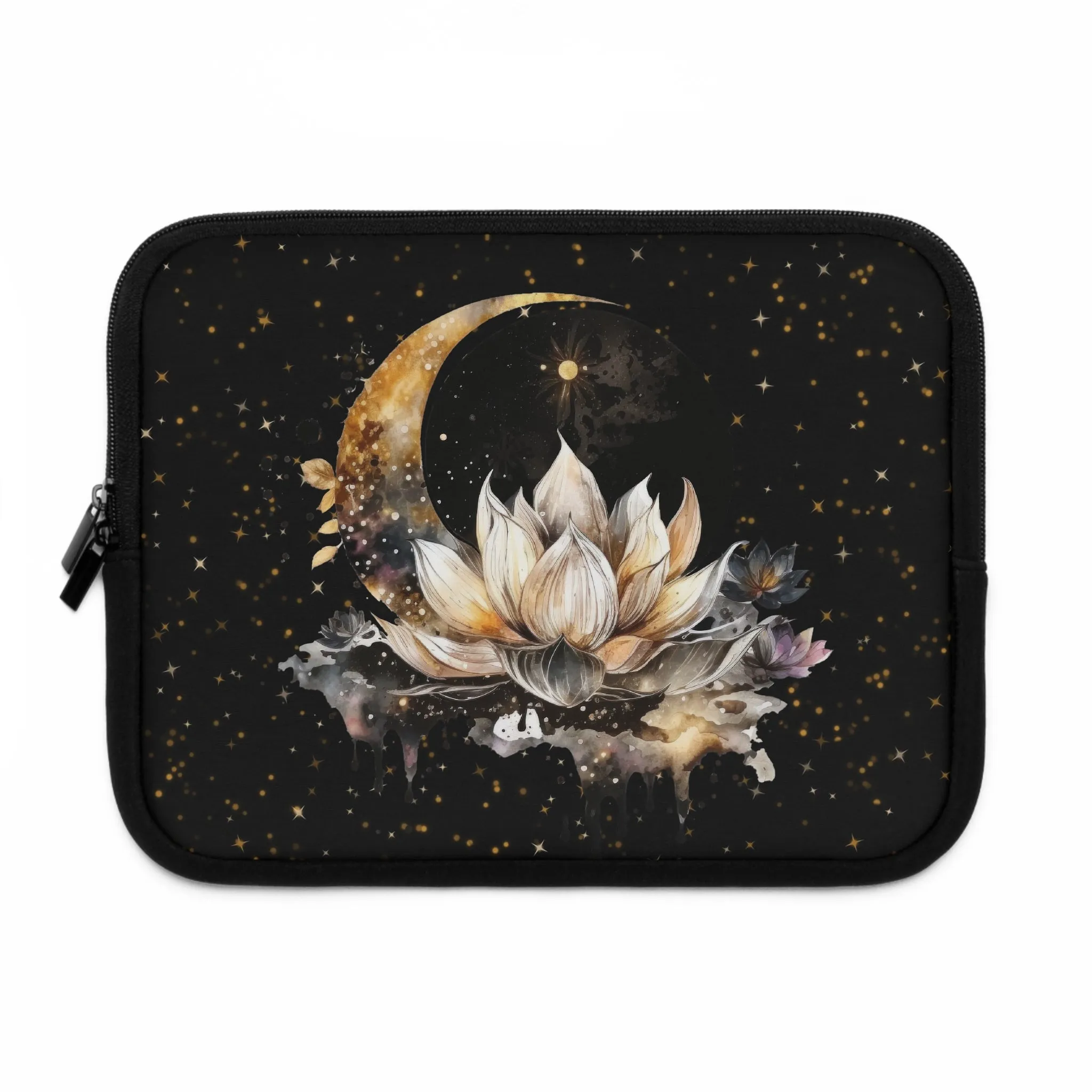 Lotus Moon Laptop Case, Witchy laptop sleeve