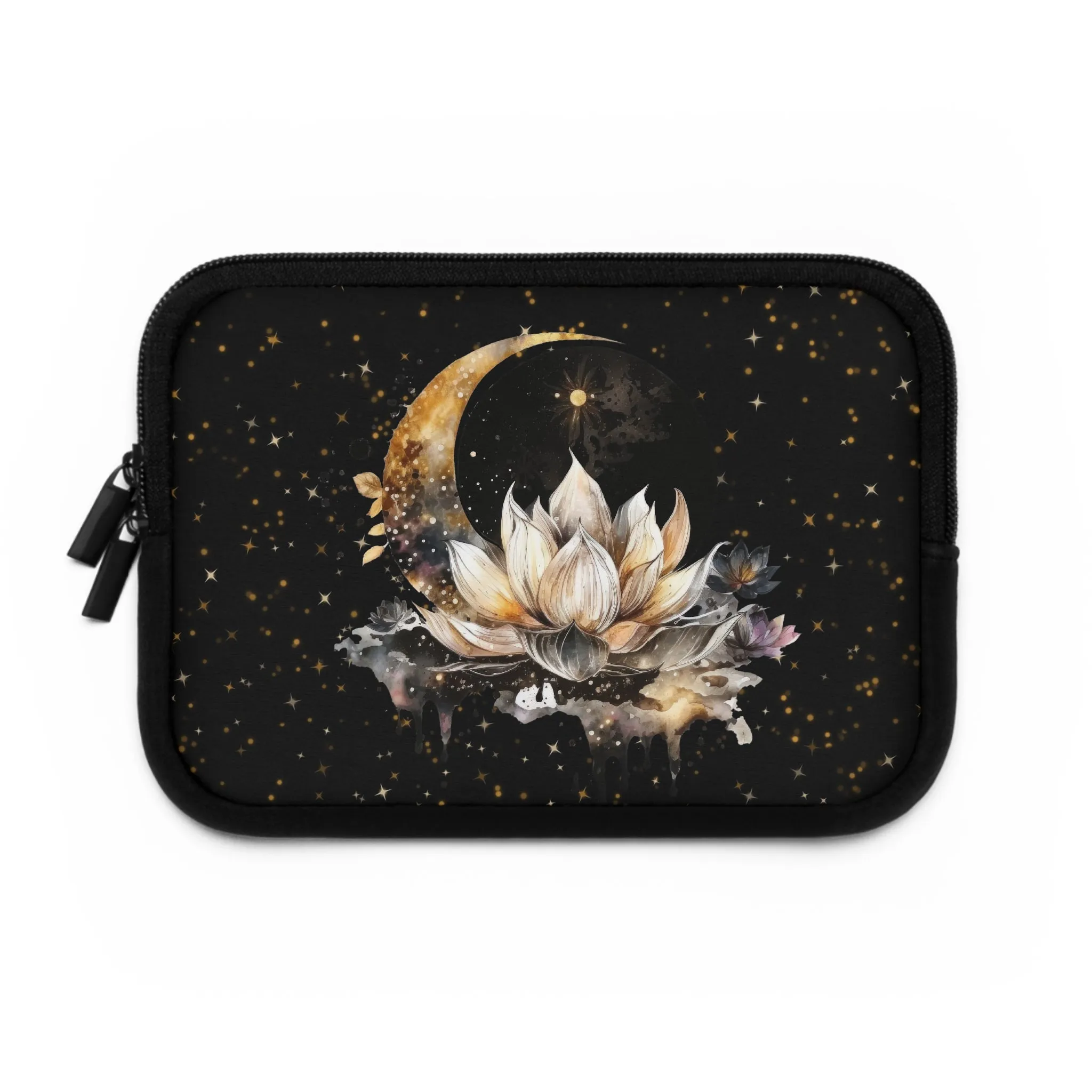 Lotus Moon Laptop Case, Witchy laptop sleeve
