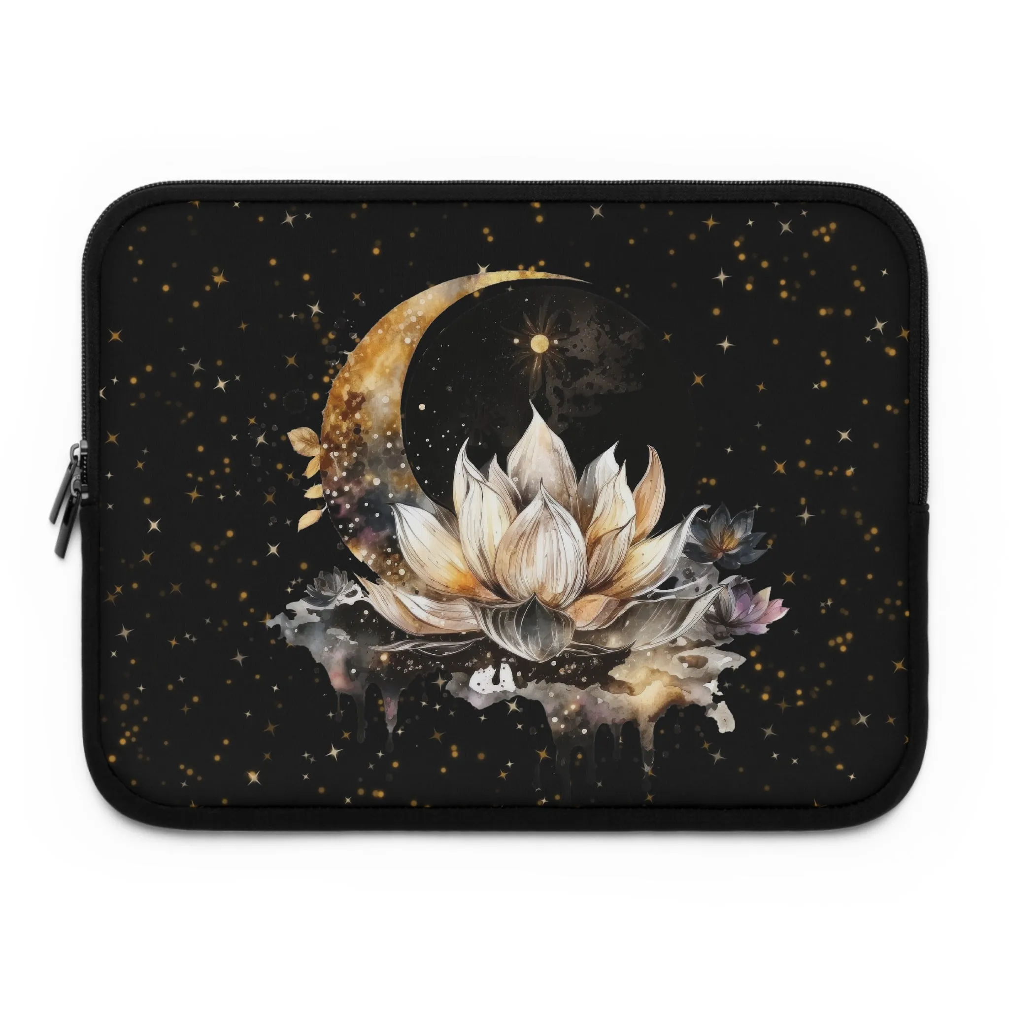 Lotus Moon Laptop Case, Witchy laptop sleeve