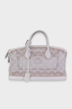Louis Vuitton Sheer White Monogram Top Handle Handbag