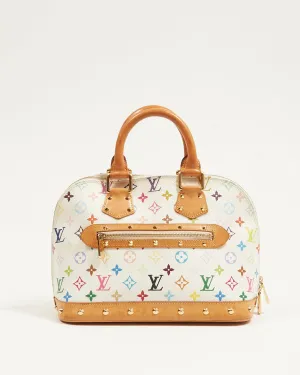 Louis Vuitton White Monogram Multicolore Alma PM Bag