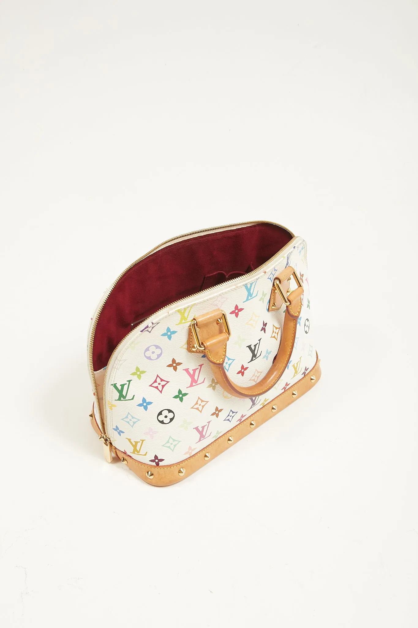 Louis Vuitton White Monogram Multicolore Alma PM Bag
