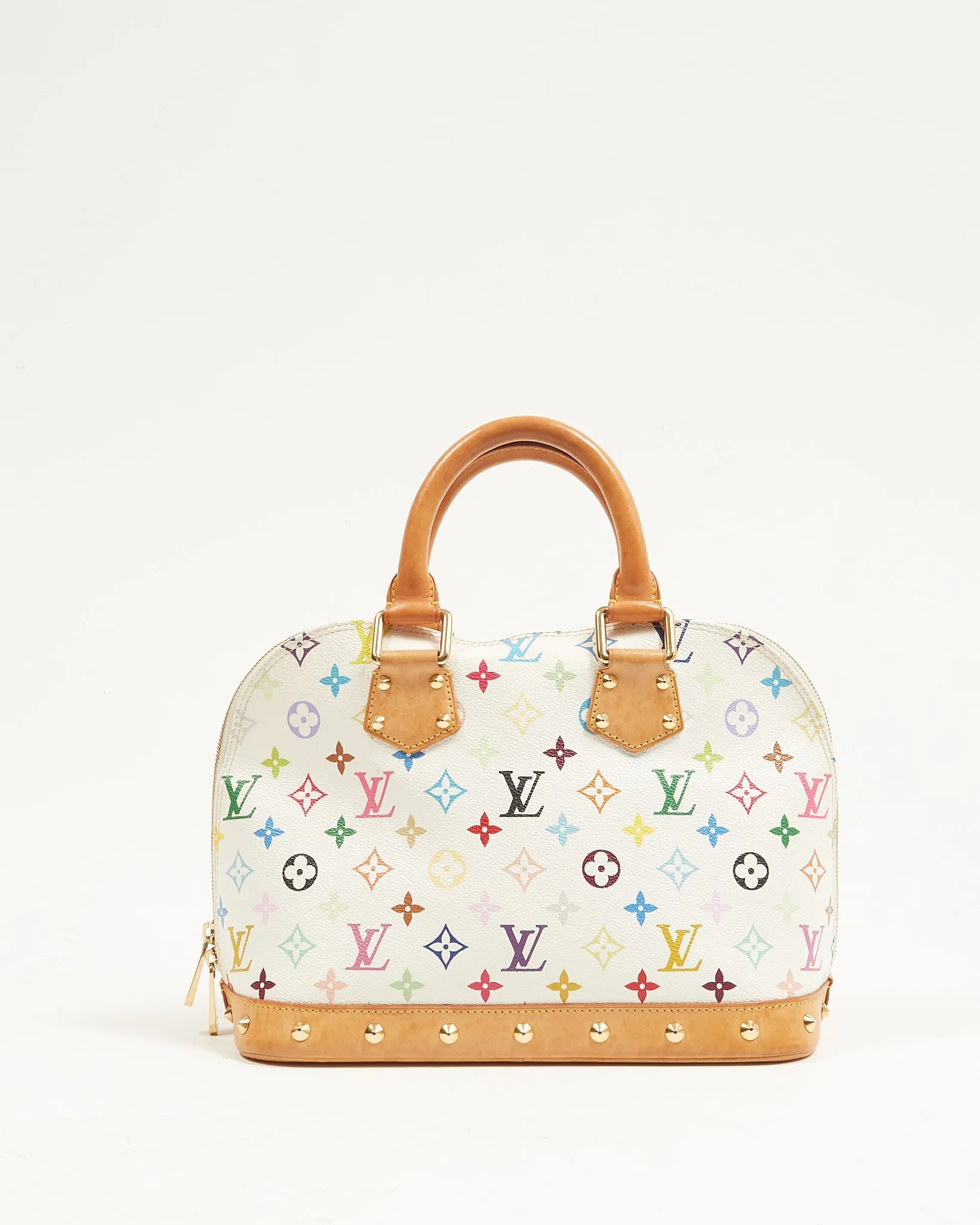 Louis Vuitton White Monogram Multicolore Alma PM Bag