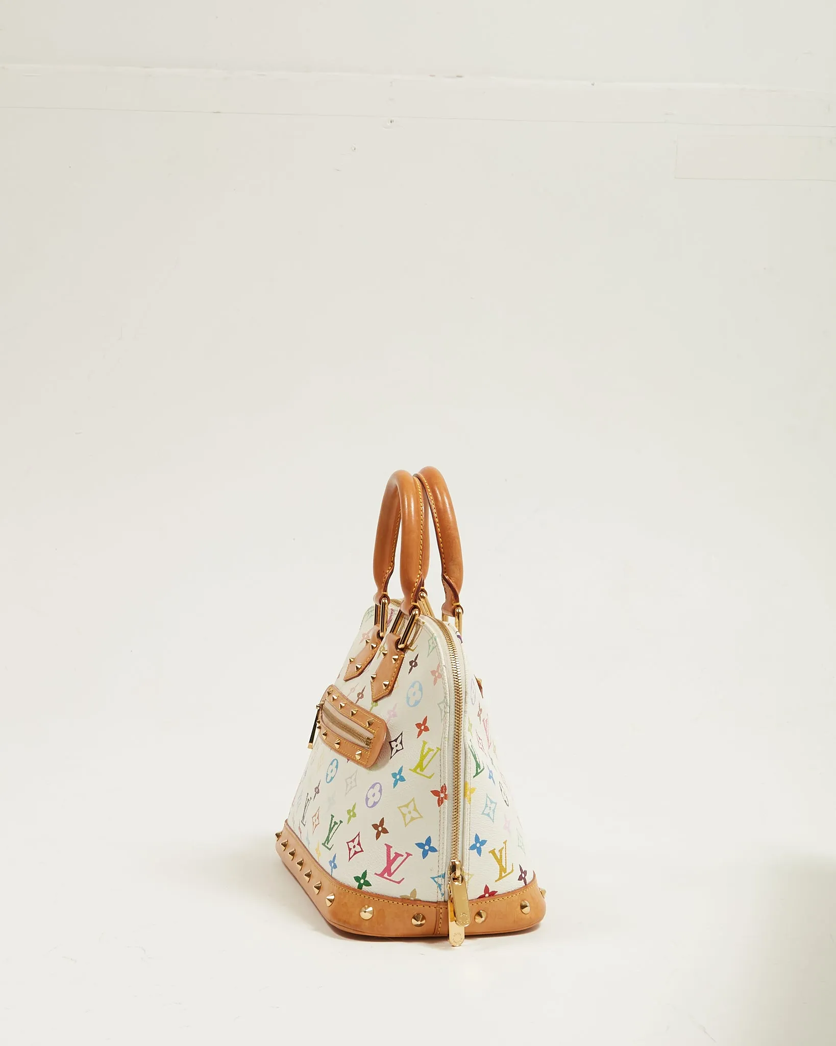 Louis Vuitton White Monogram Multicolore Alma PM Bag