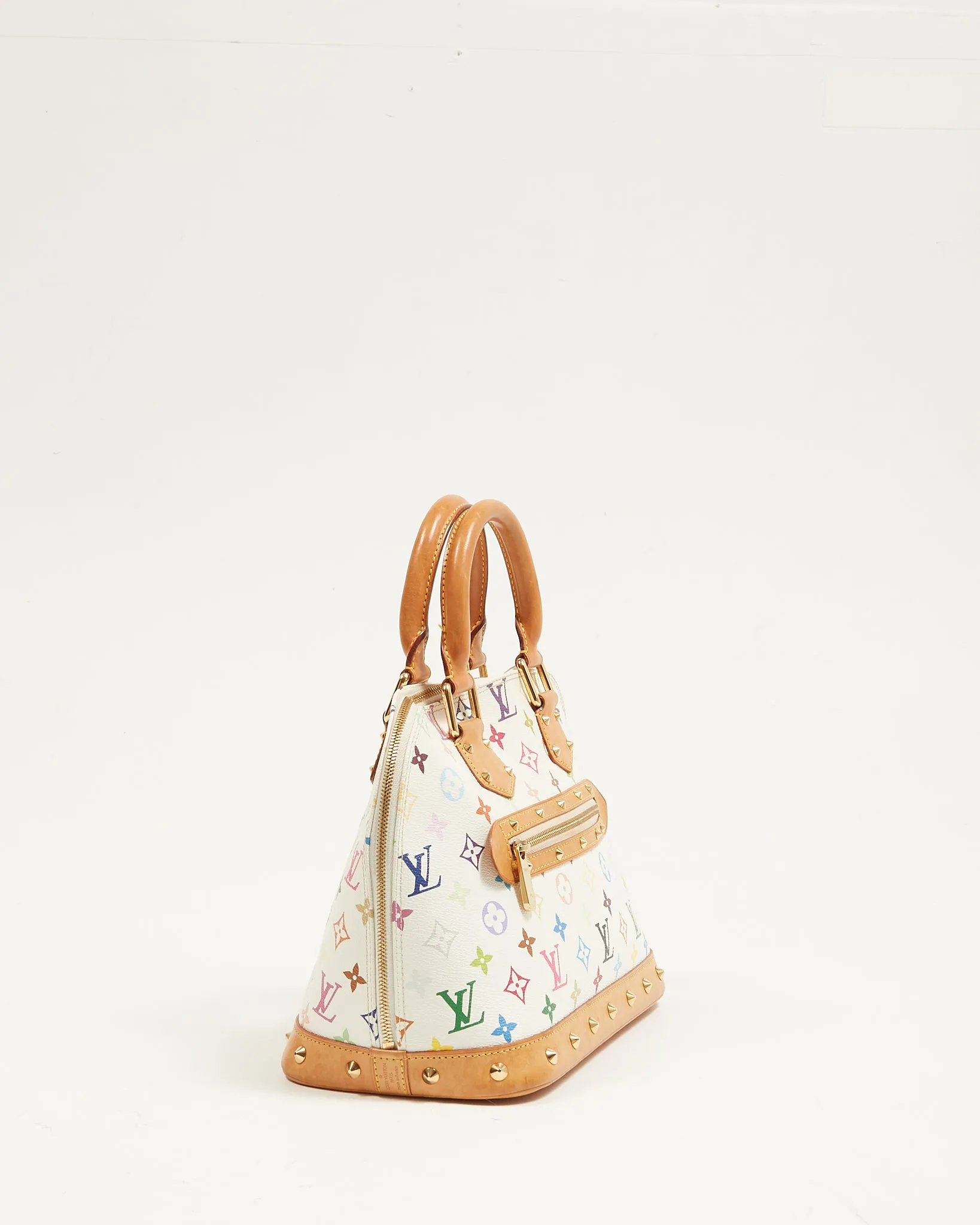 Louis Vuitton White Monogram Multicolore Alma PM Bag