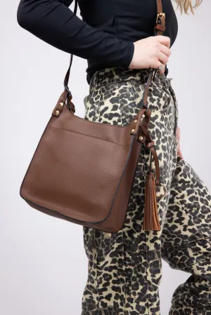 Lucinda Crossbody Purse for Women in Brown | M2469-BR