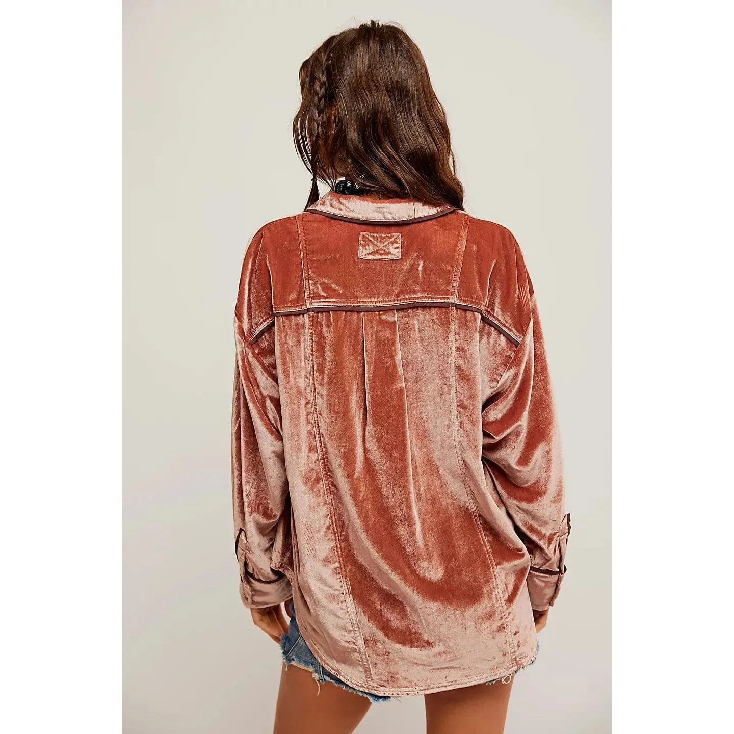 Luxy Solid Velvet Shirt