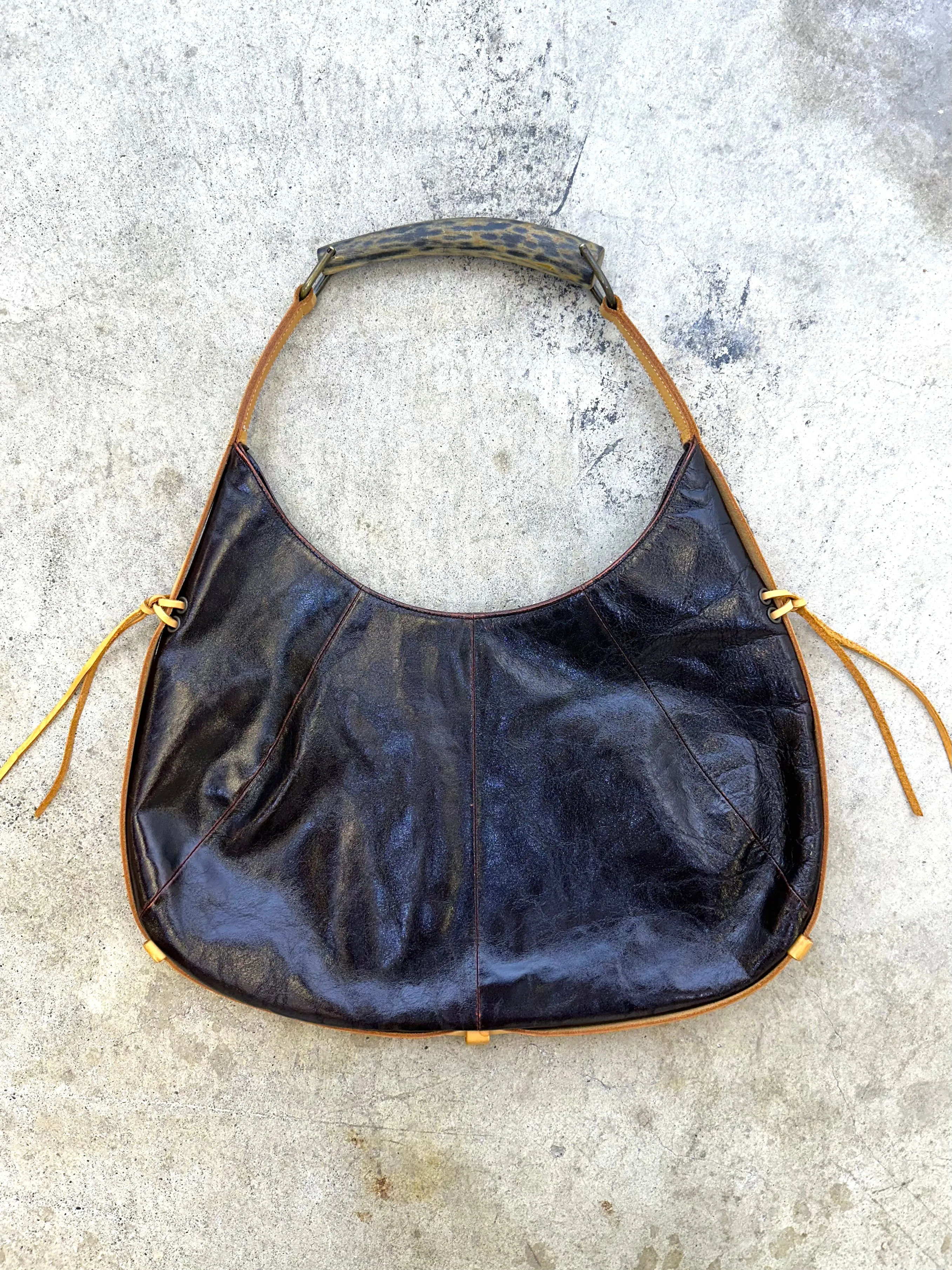 Masaki Matsushima Leather Horn Bag*