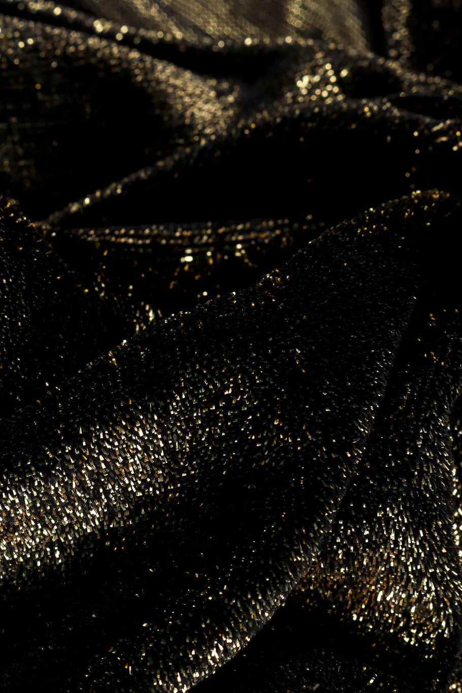Metallic Velvet Wrap Blouse