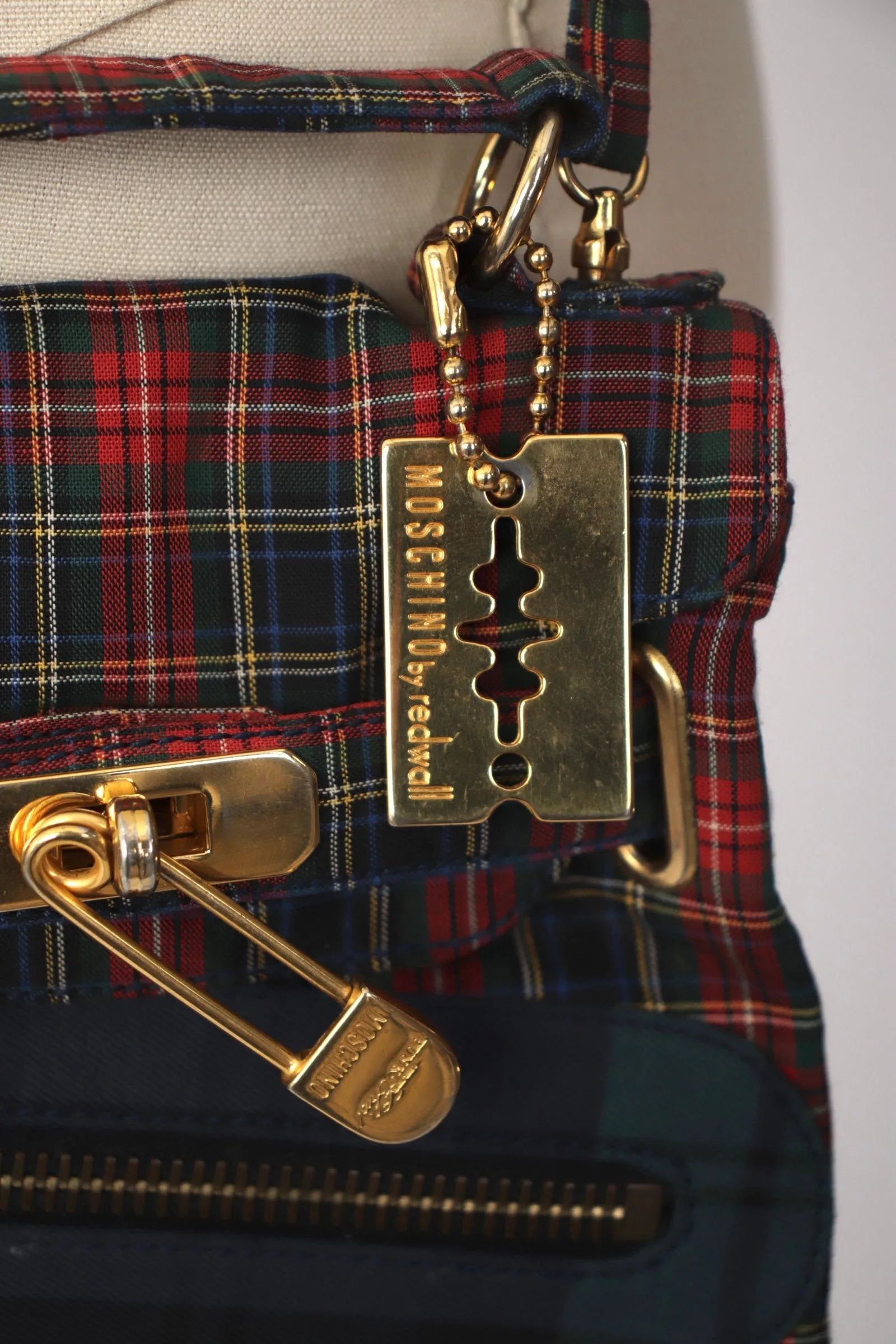 Moschino Punk Chic! Tartan Mini Bag