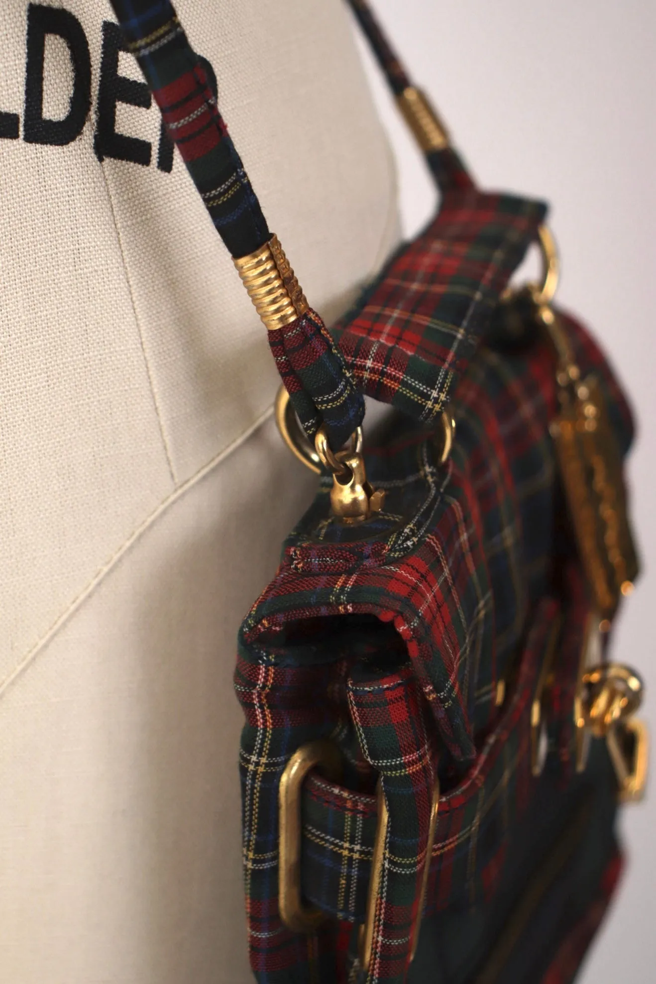 Moschino Punk Chic! Tartan Mini Bag