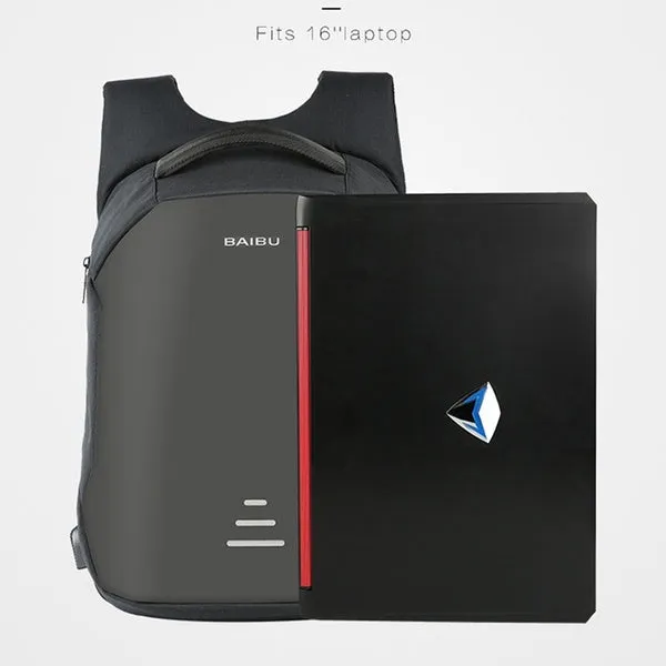 Multi-Function USB Charging Backpacks Oxford Cloth Anti-Theft Computer Package Unisex High-Capacity Backpack