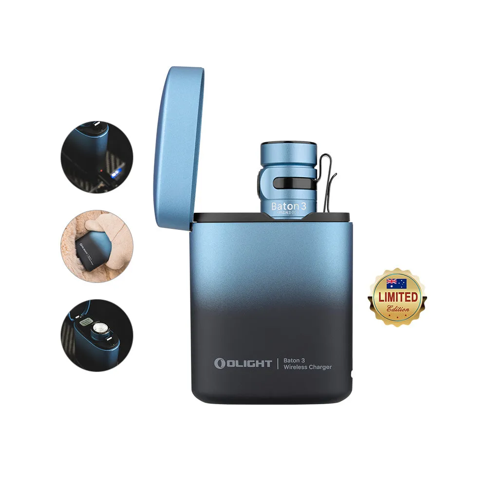 Olight Baton 3 1200 lumens Rechargeable Premium Edition & Wireless Charger Torch