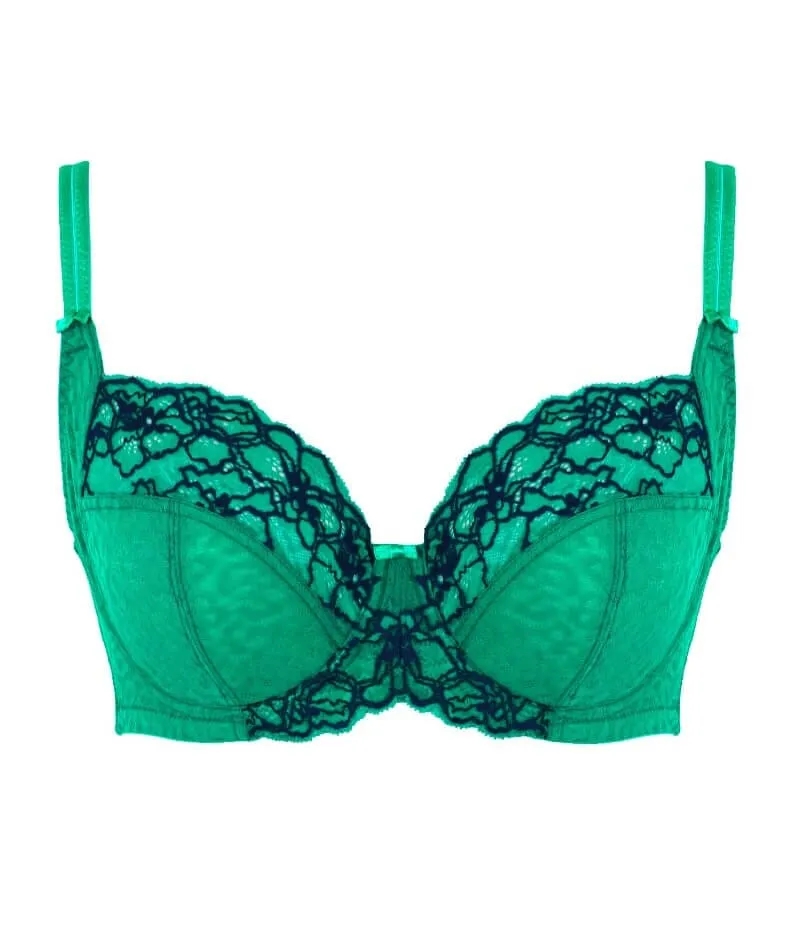 Panache Envy Full Cup Underwire Bra - Emerald Leopard