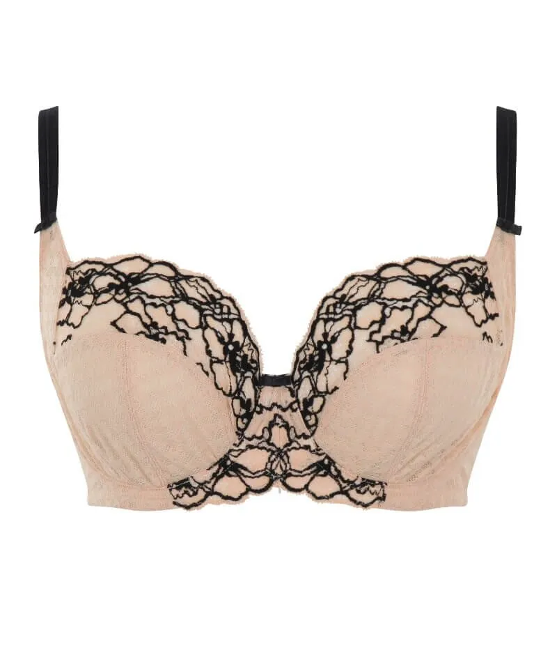 Panache Envy Full Cup Underwire Bra - Sand/Black