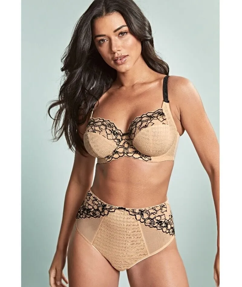 Panache Envy Full Cup Underwire Bra - Sand/Black