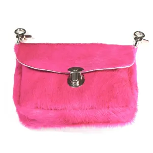 PHC54  Pink Calf Hair Clip Pouch
