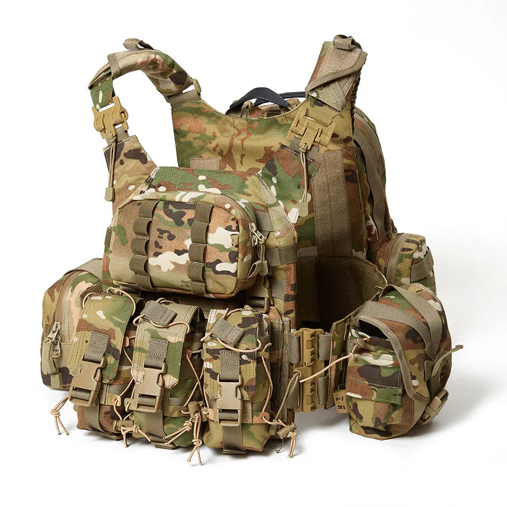 RECON GS2 MAS Tactical MOLLE Chest Plate Carrier complete with 3 day Assault Pack