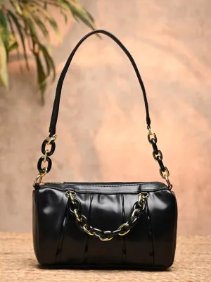 Rocia By Regal Black Women Casual Chain Embellishment Bag