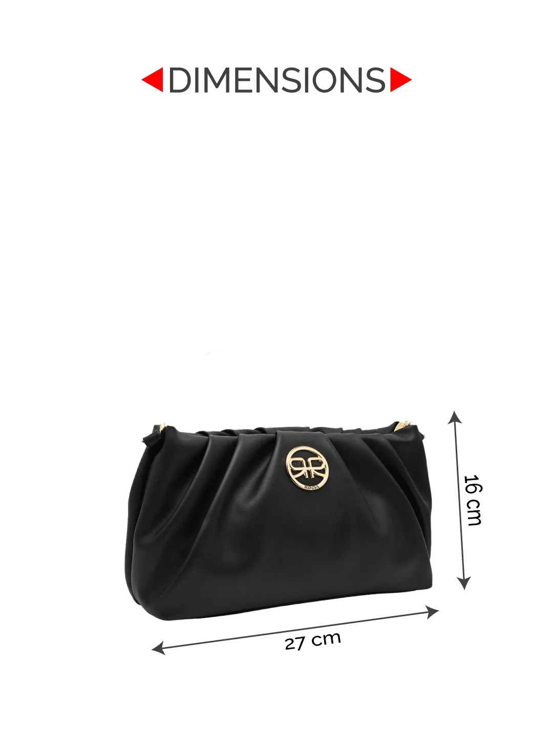 Rocia By Regal Black Women Pearl Handle Bag