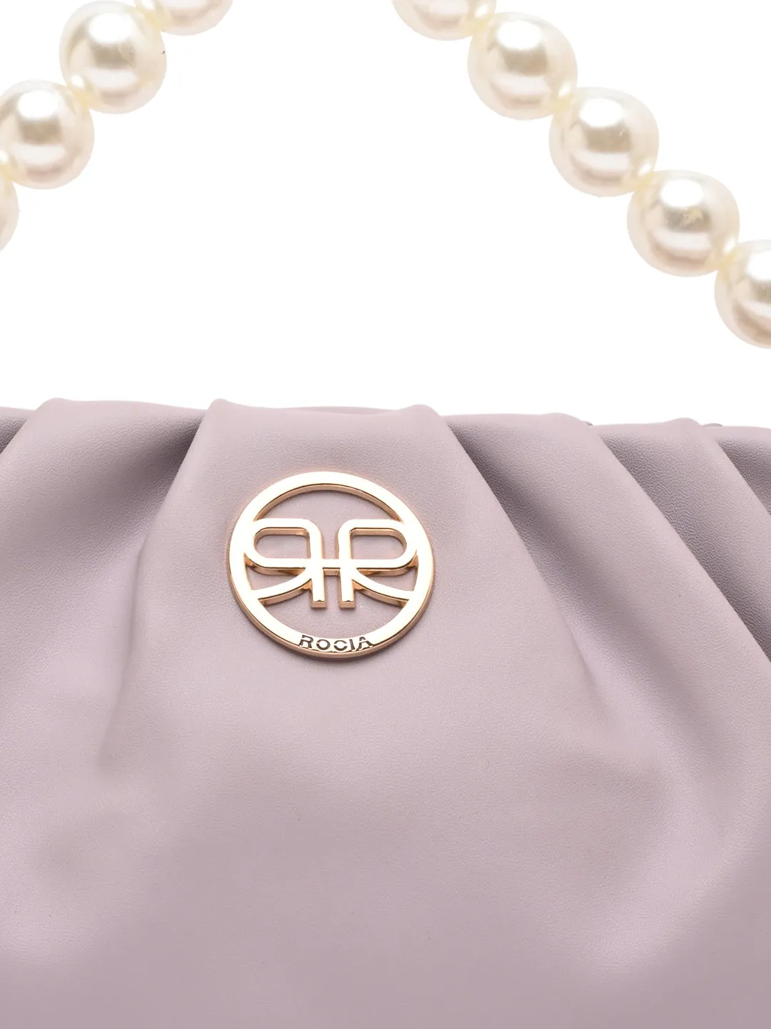 Rocia By Regal Lilac Women Pearl Handle Bag