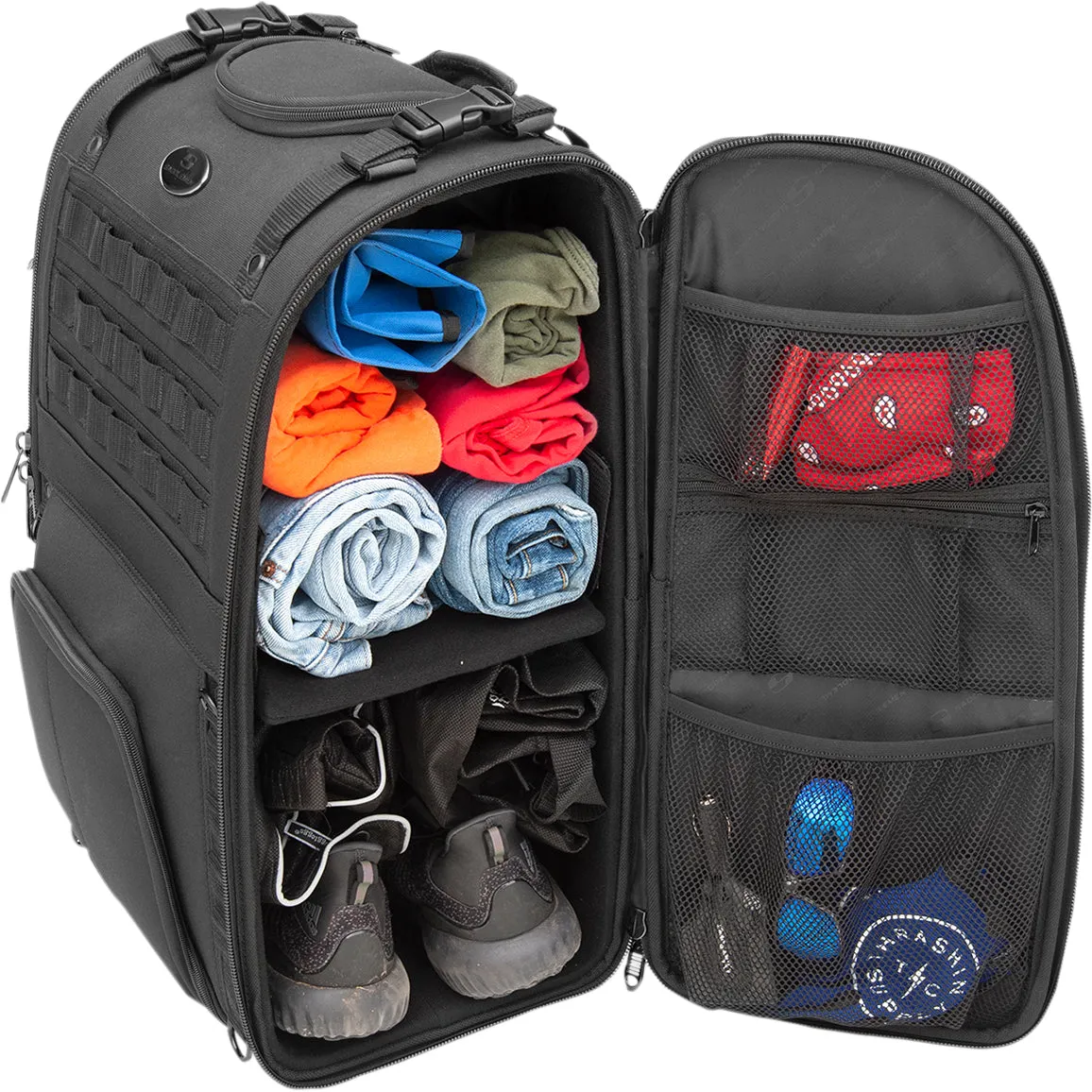 SADDLEMEN S3500 Tactical Sissy Bar Bag