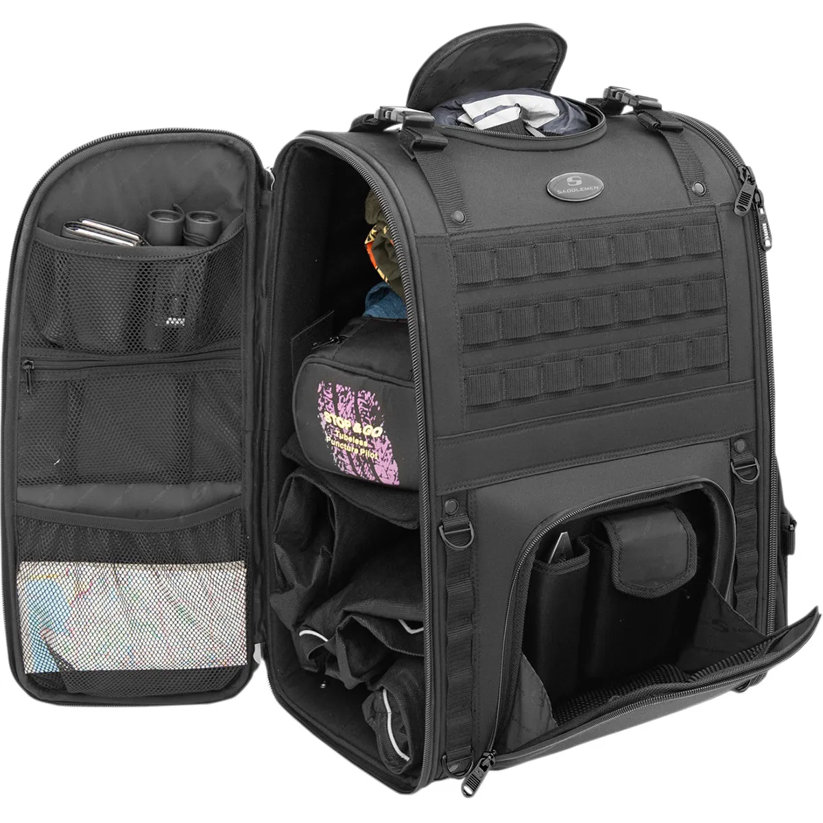 SADDLEMEN S3500 Tactical Sissy Bar Bag