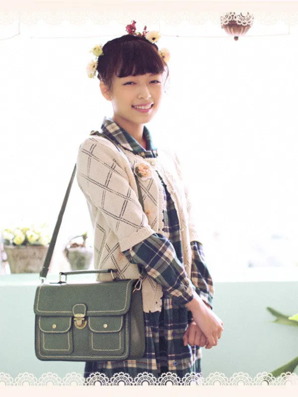 scholarly double-pocket satchel