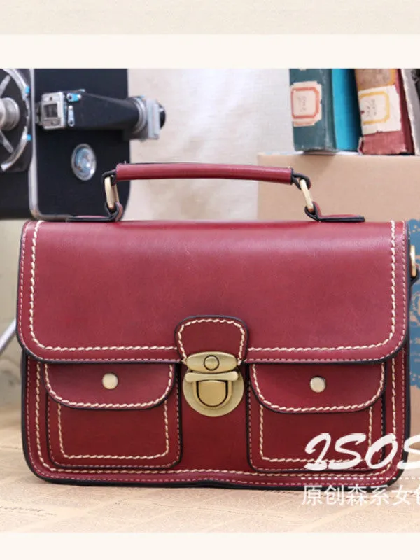 scholarly double-pocket satchel