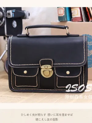 scholarly double-pocket satchel