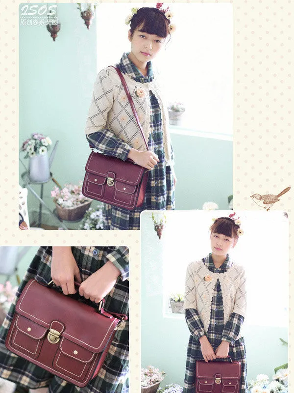 scholarly double-pocket satchel