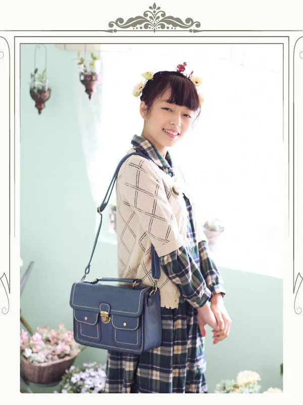 scholarly double-pocket satchel