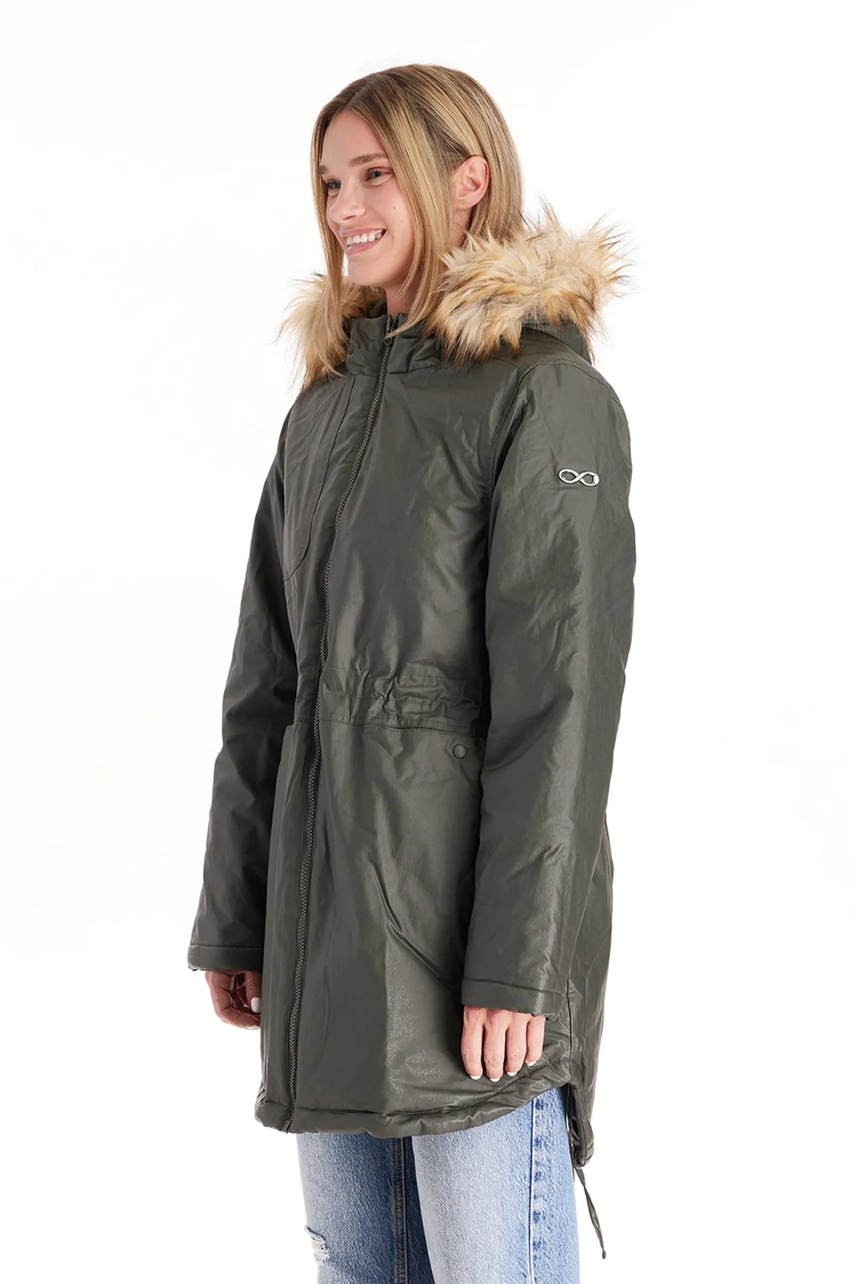 Sofia Waxed Shell 3 in 1 Maternity Parka From Moderneternity