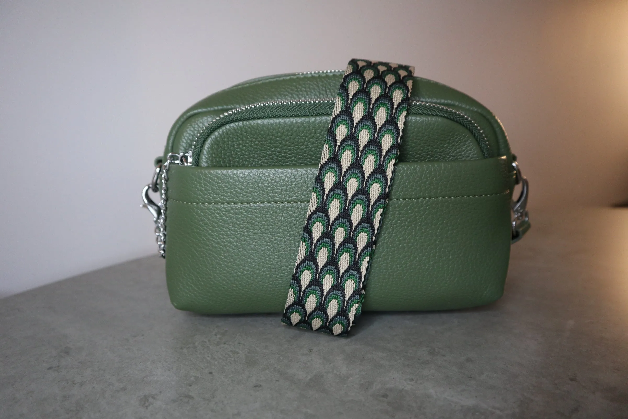 Sophia Green Crossbody Bag