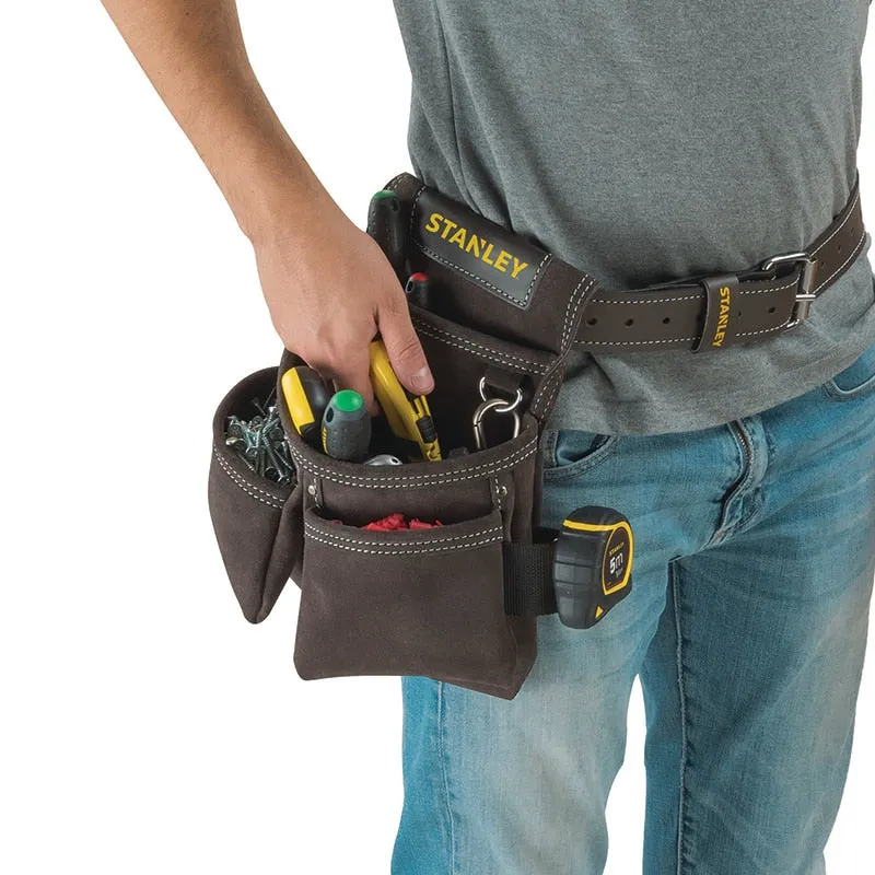Stanley Tools Stst1-80116 Leather Double Nail Pocket Pouch