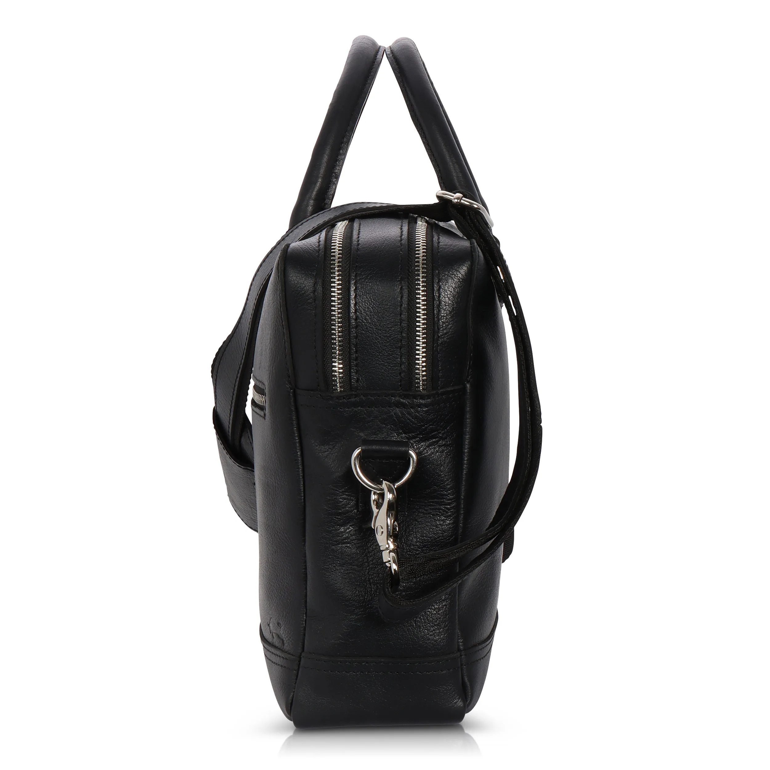 Storm Black Leather Briefcase