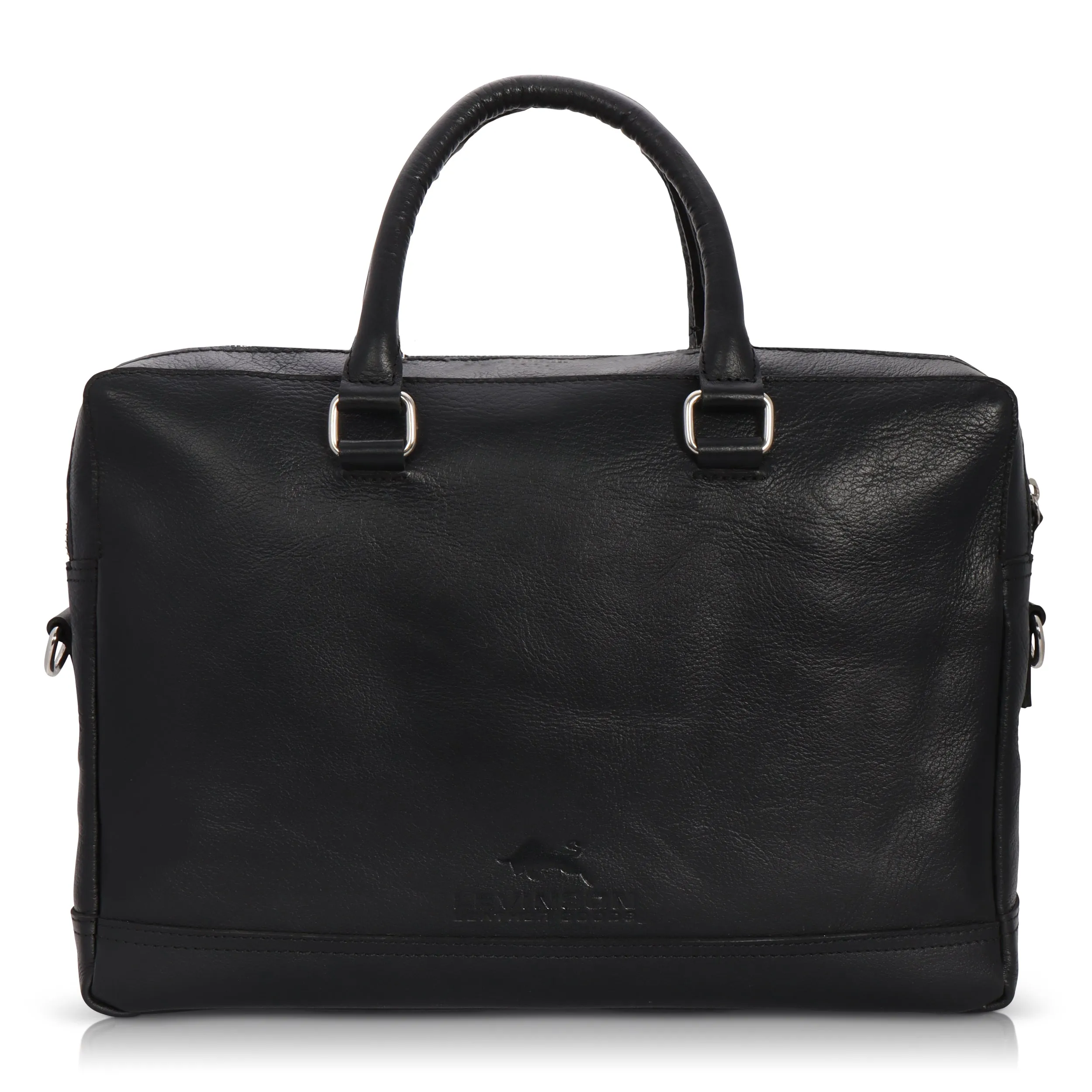 Storm Black Leather Briefcase