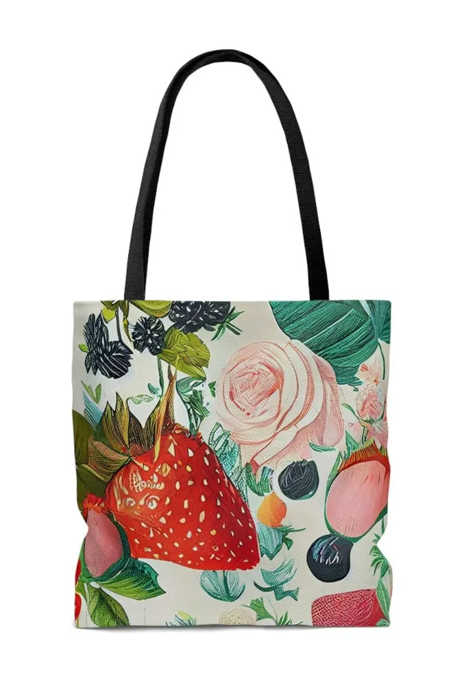 Strawberry Hug Tote Bag