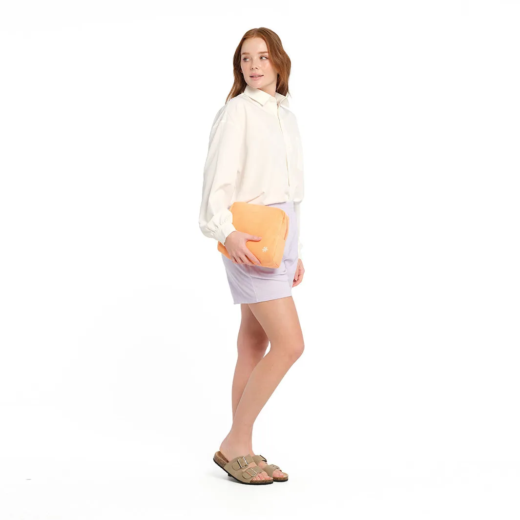 Terry Towelling Pouch - Muskmelon