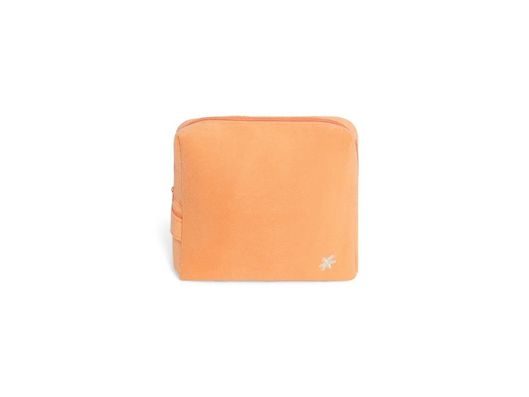 Terry Towelling Pouch - Muskmelon