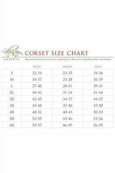 Top Drawer Dark Red Velvet Off-The-Shoulder Steel Boned Corset