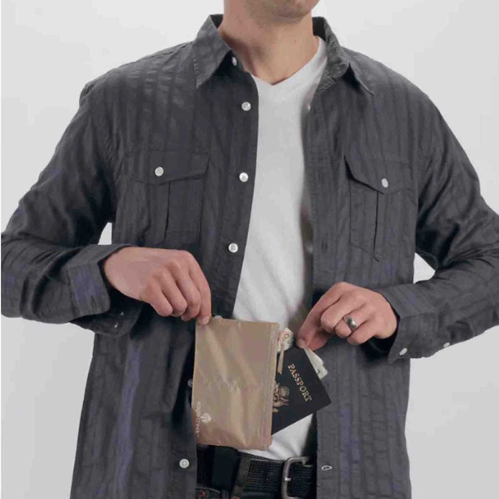 Undercover Hidden Pocket Khaki