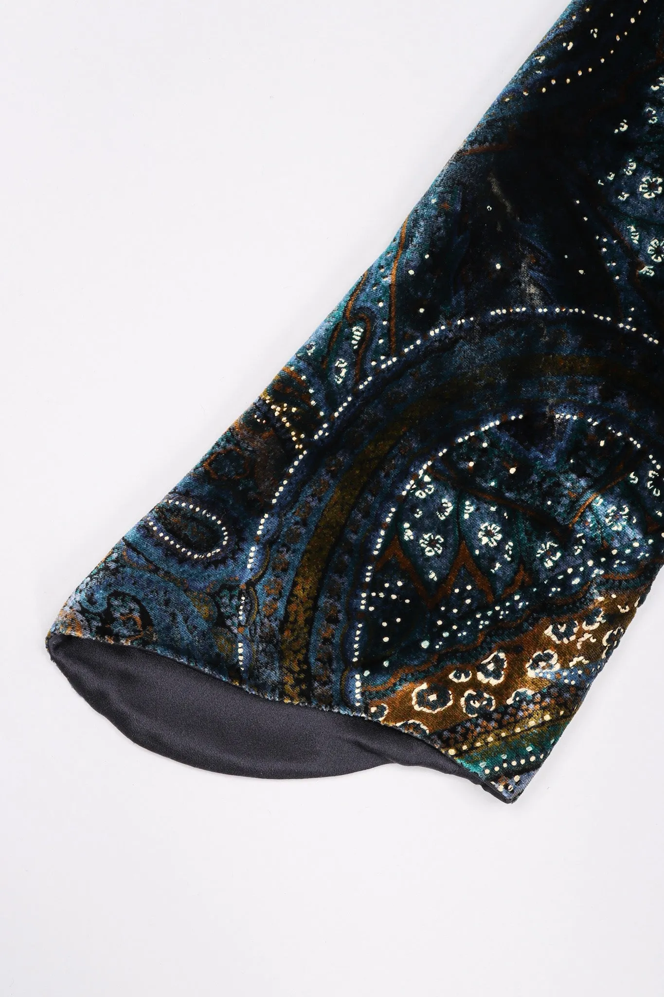 Velvet Cosmic Paisley Gown