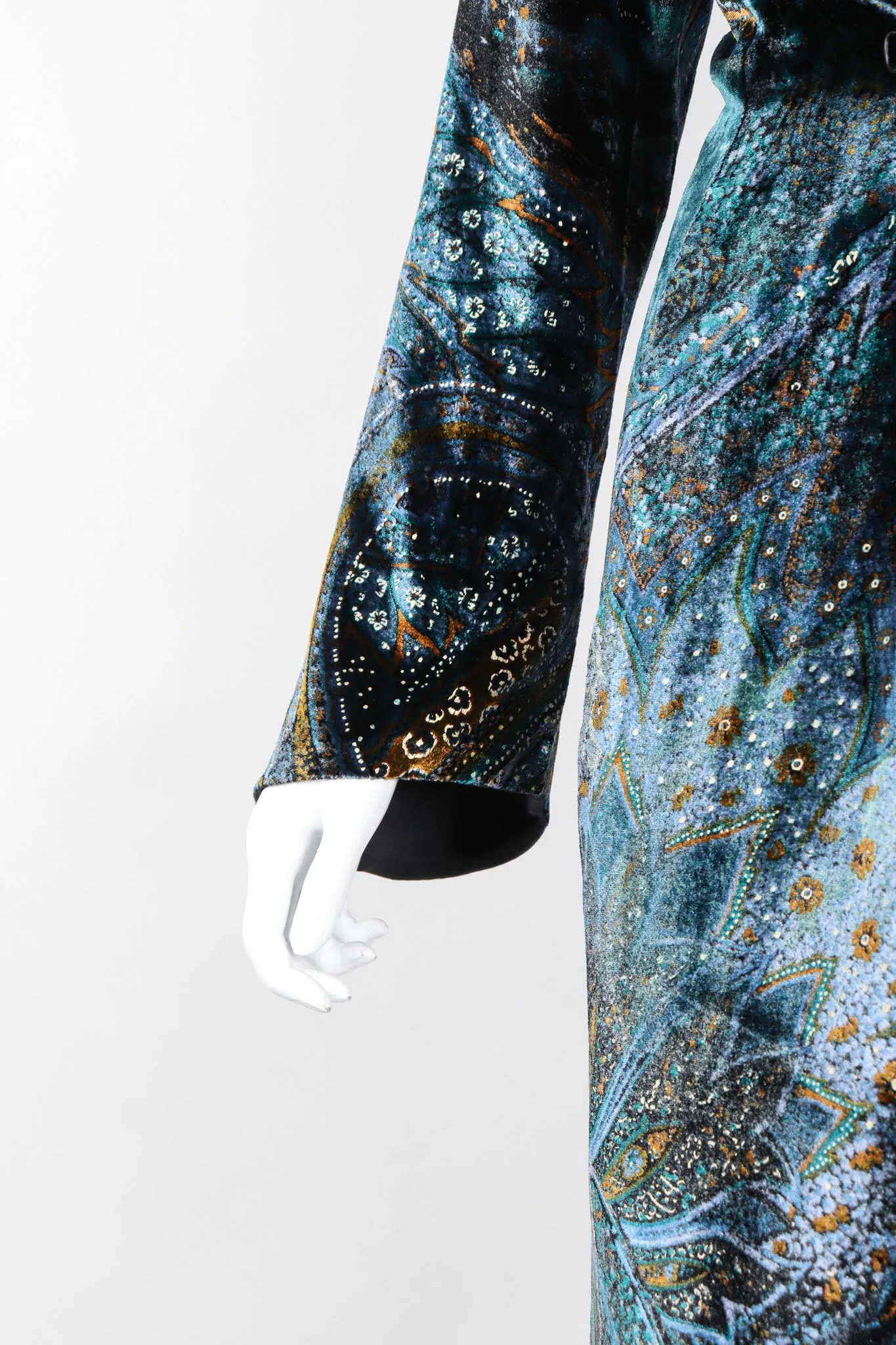 Velvet Cosmic Paisley Gown