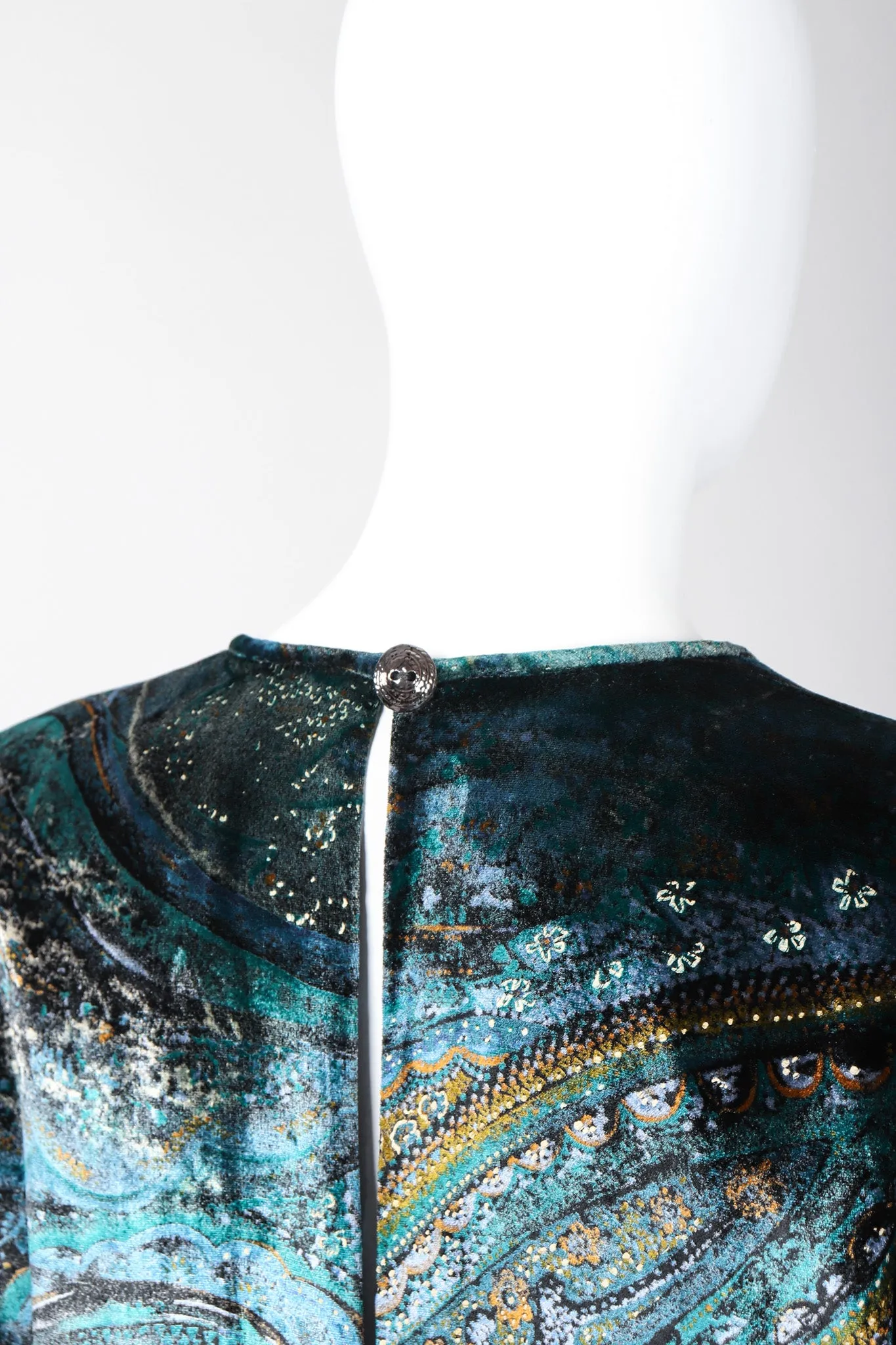 Velvet Cosmic Paisley Gown