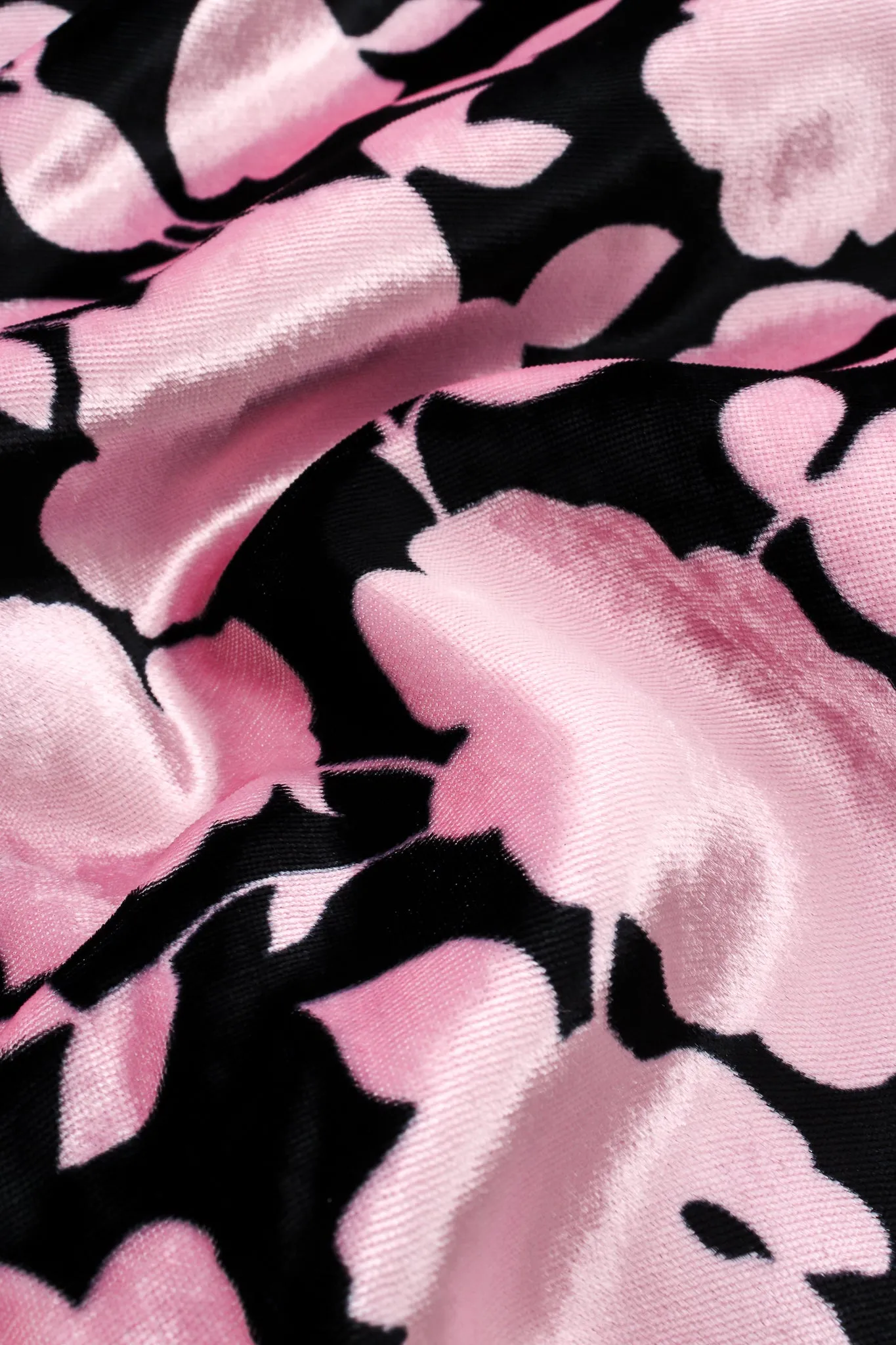 Velvet Floral Silhouette Gown