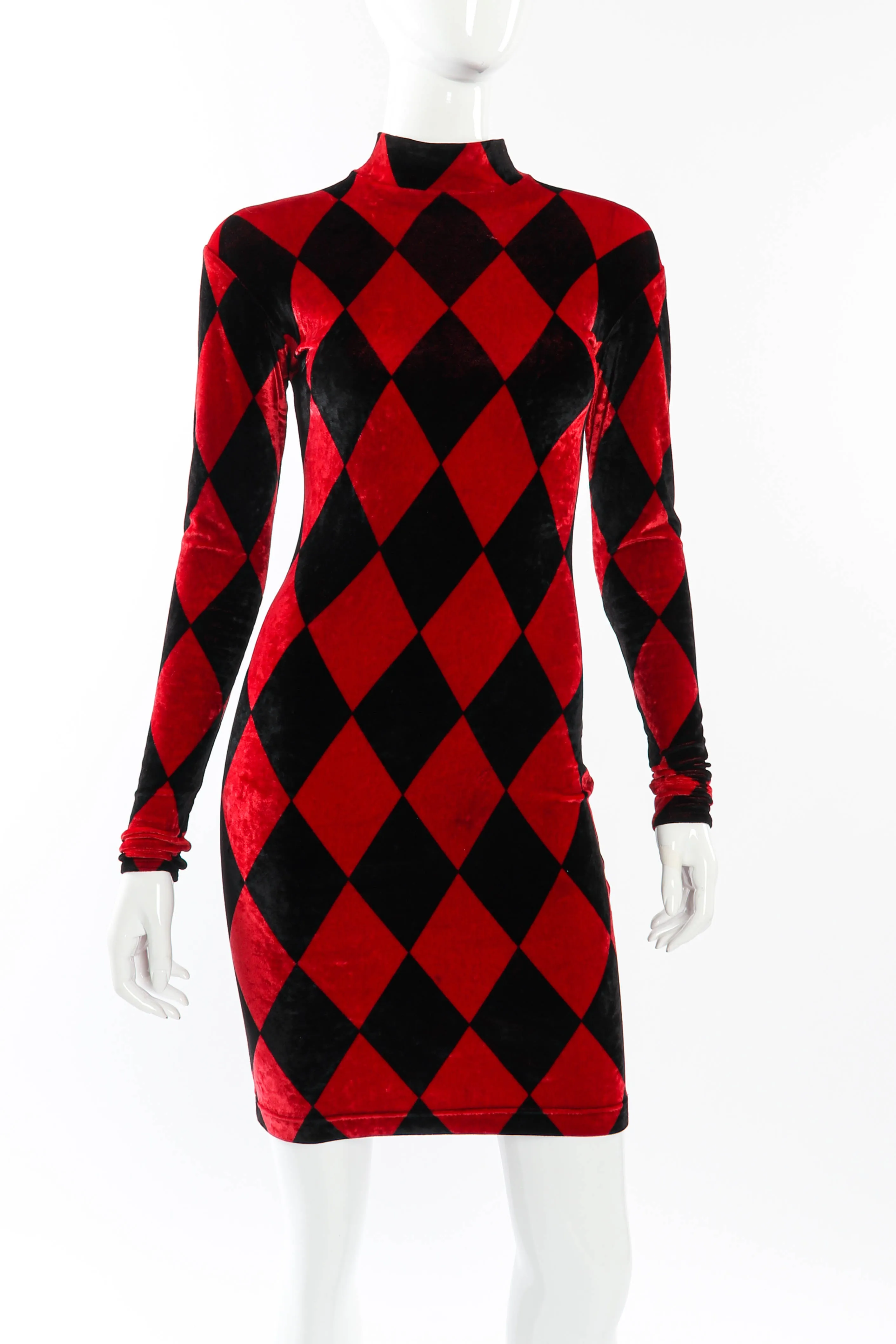 Velvet Harlequin Dress